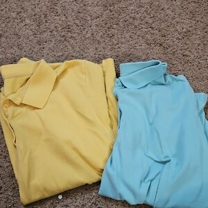 Yellow and Blue Polo Shirts Bundle